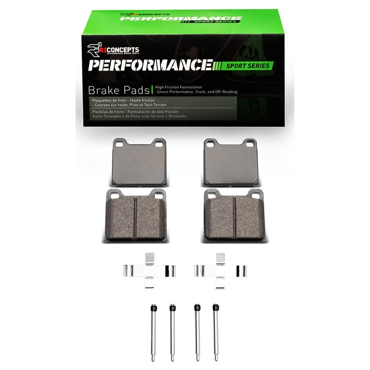 Performance Sport Brake Pads & Hardware Kit, 1963-1965 Audi/Porsche/Volkswagen, Position: Front