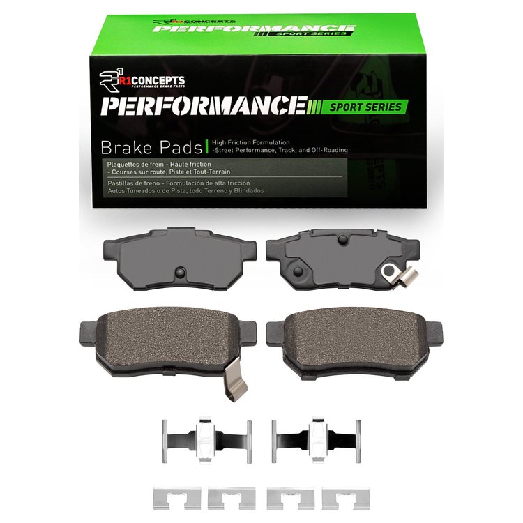 Performance Sport Brake Pads & Hardware Kit, 1988-2001 Acura/Honda, Position: Rear