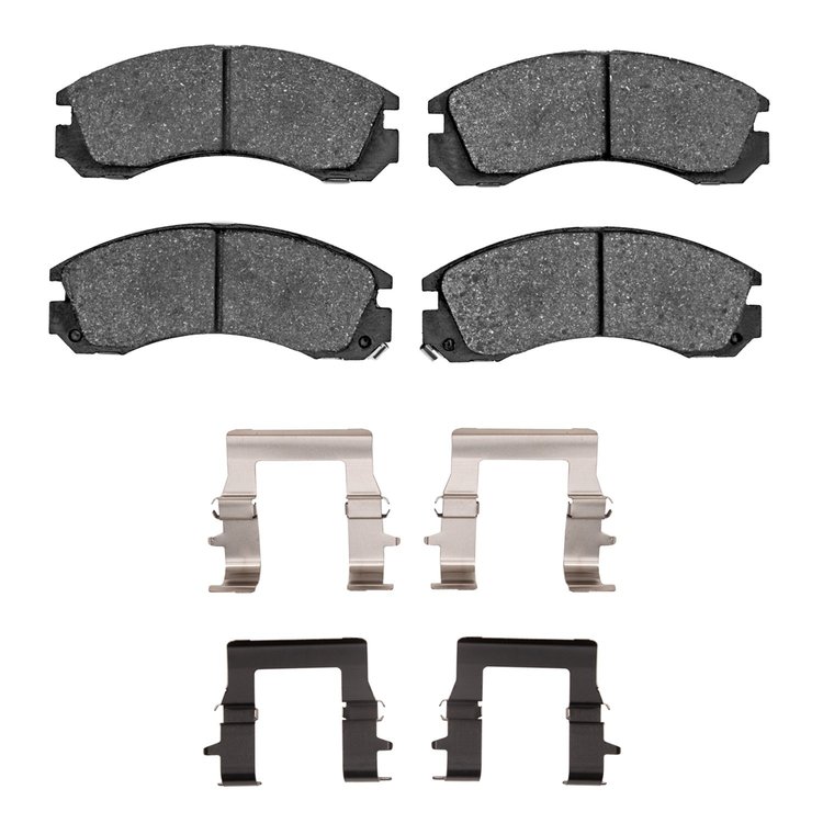 Performance Sport Brake Pads & Hardware Kit, 1994-2000 Mitsubishi, Position: Front