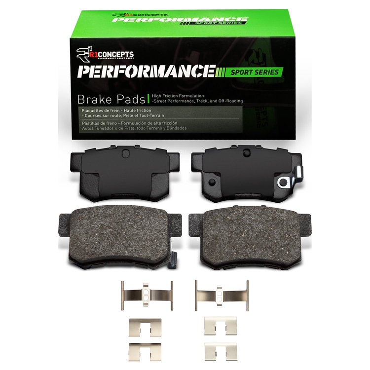 Performance Sport Brake Pads & Hardware Kit, 1997-2002 Acura/Honda, Position: Rear