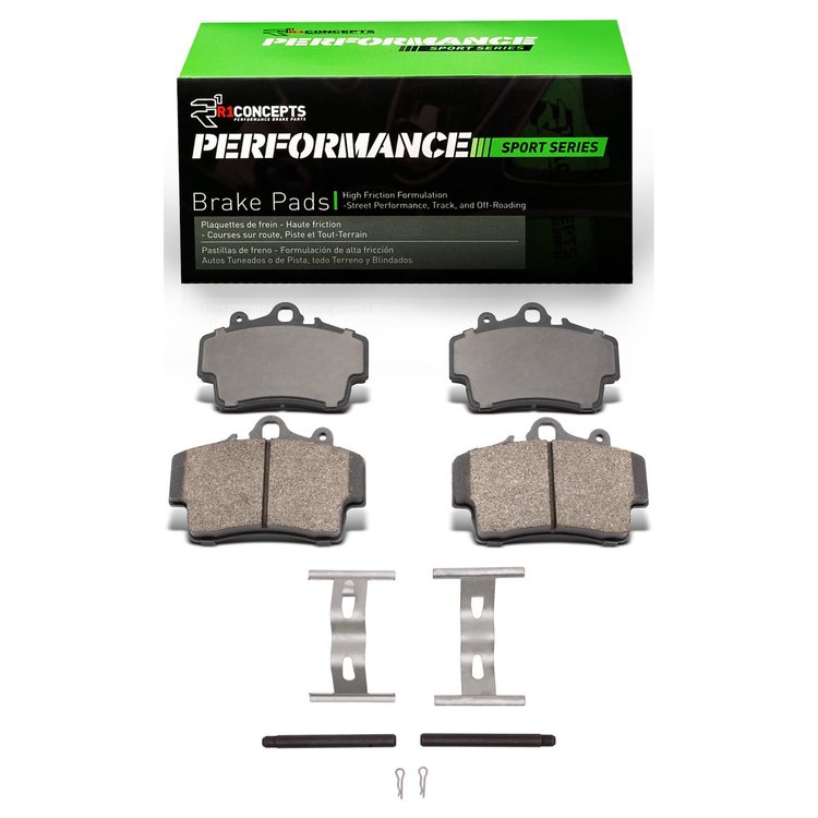 Performance Sport Brake Pads & Hardware Kit, 1997-2008 Audi/Porsche/Volkswagen, Position: Front