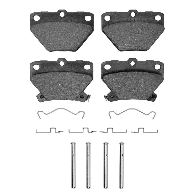 Performance Sport Brake Pads & Hardware Kit, 2000-2008 Fits Multiple Makes/Models, Position: Rear