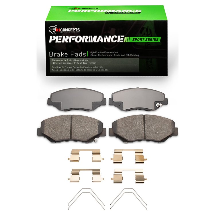 Performance Sport Brake Pads & Hardware Kit, 2002-2021 Acura/Honda, Position: Front
