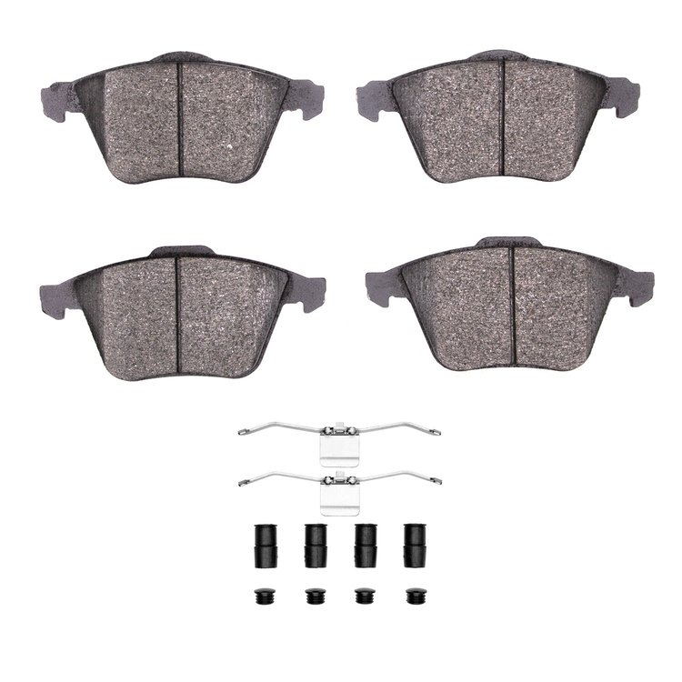 Performance Sport Brake Pads & Hardware Kit, 2004-2013 Fits Multiple Makes/Models, Position: Front