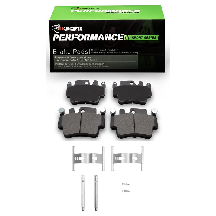 Performance Sport Brake Pads & Hardware Kit, 1998-2007 Audi/Porsche/Volkswagen, Position: Front & Rear