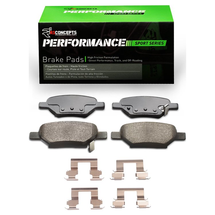 Performance Sport Brake Pads & Hardware Kit, 2004-2012 GM, Position: Rear