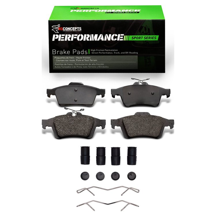 Performance Sport Brake Pads & Hardware Kit, Fits Select Fits Multiple Makes/Models, Position: Rear