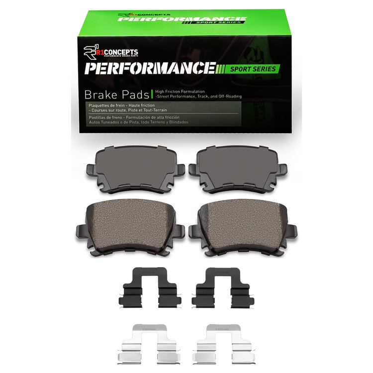 Performance Sport Brake Pads & Hardware Kit, 2000-2018 Audi/Porsche/Volkswagen, Position: Rear