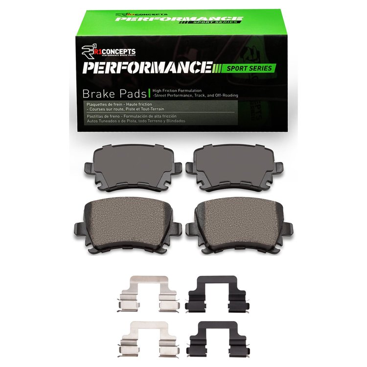 Performance Sport Brake Pads & Hardware Kit, 2006-2021 Audi/Porsche/Volkswagen, Position: Rear