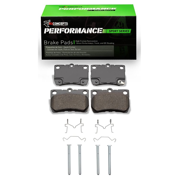 Performance Sport Brake Pads & Hardware Kit, 2006-2013 Lexus/Toyota/Scion, Position: Rear
