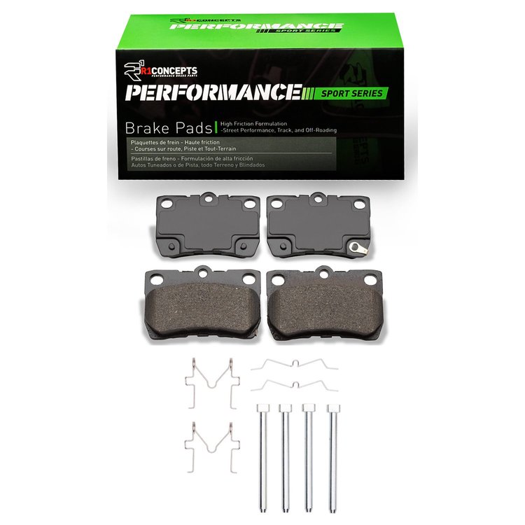 Performance Sport Brake Pads & Hardware Kit, 2006-2013 Lexus/Toyota/Scion, Position: Rear