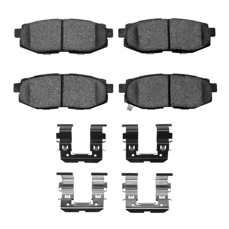 Performance Sport Brake Pads & Hardware Kit, Fits Select Fits Multiple Makes/Models, Position: Rear