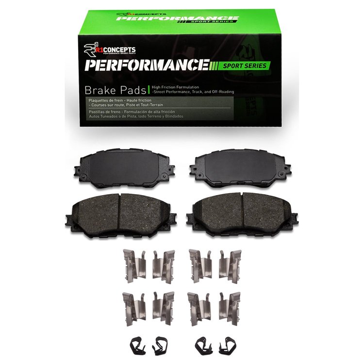 Performance Sport Brake Pads & Hardware Kit, 2006-2019 Fits Multiple Makes/Models, Position: Front