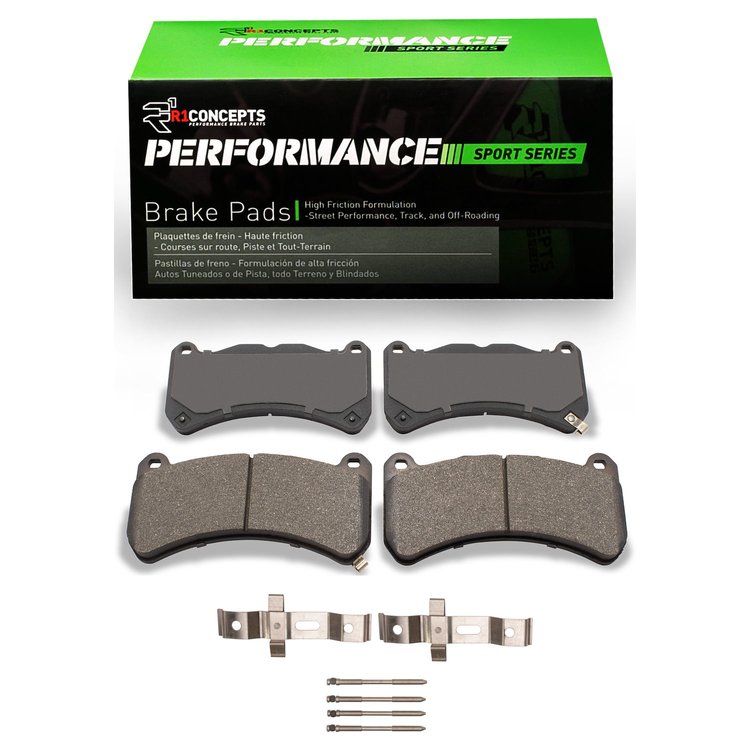 Performance Sport Brake Pads & Hardware Kit, 2008-2021 Fits Multiple Makes/Models, Position: Front