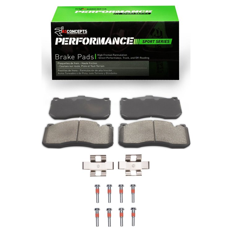 Performance Sport Brake Pads & Hardware Kit, 2006-2013 Fits Multiple Makes/Models, Position: Front