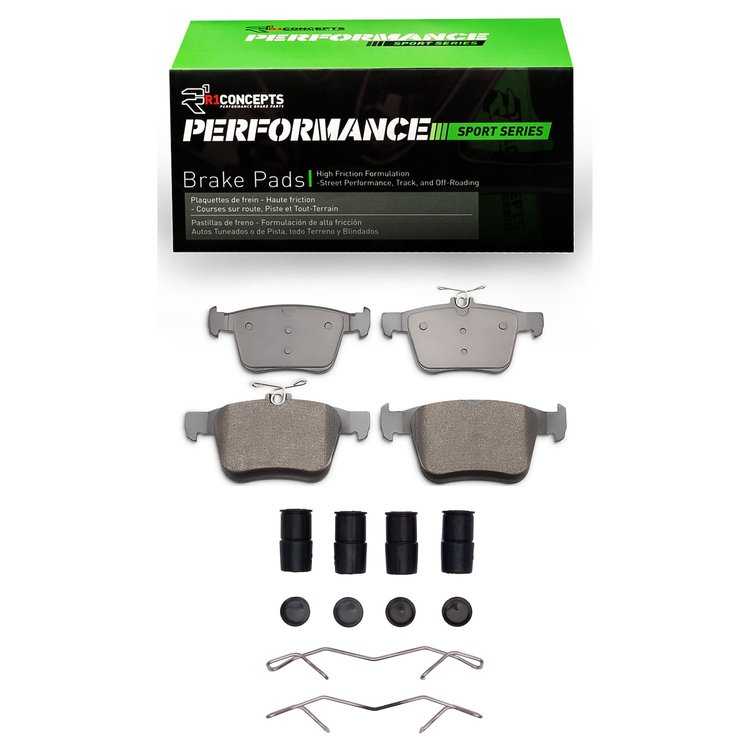 Performance Sport Brake Pads & Hardware Kit, Fits Select Audi/Porsche/Volkswagen, Position: Rear