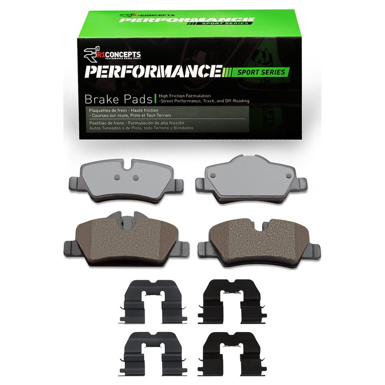 Performance Sport Brake Pads & Hardware Kit, Fits Select Mini, Position: Rear