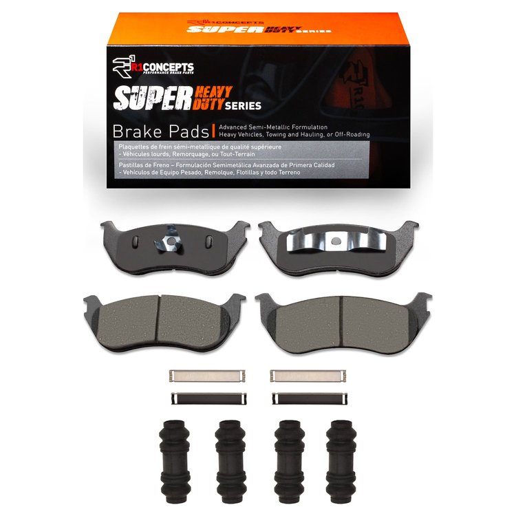 Super-Duty Brake Pads & Hardware Kit, 2002-2005 Ford/Lincoln/Mercury/Mazda, Position: Rear