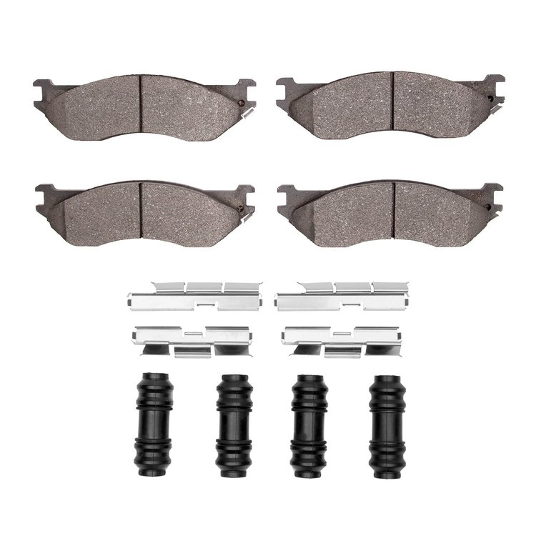 Super-Duty Brake Pads & Hardware Kit, 2002-2006 Mopar, Position: Front