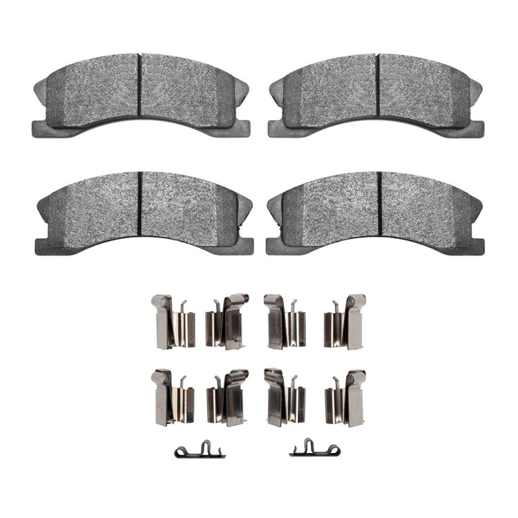 Super-Duty Brake Pads & Hardware Kit, 1999-2004 Mopar, Position: Front