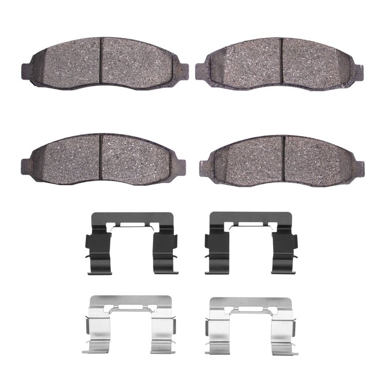 Super-Duty Brake Pads & Hardware Kit, 2003-2004 Mopar, Position: Front