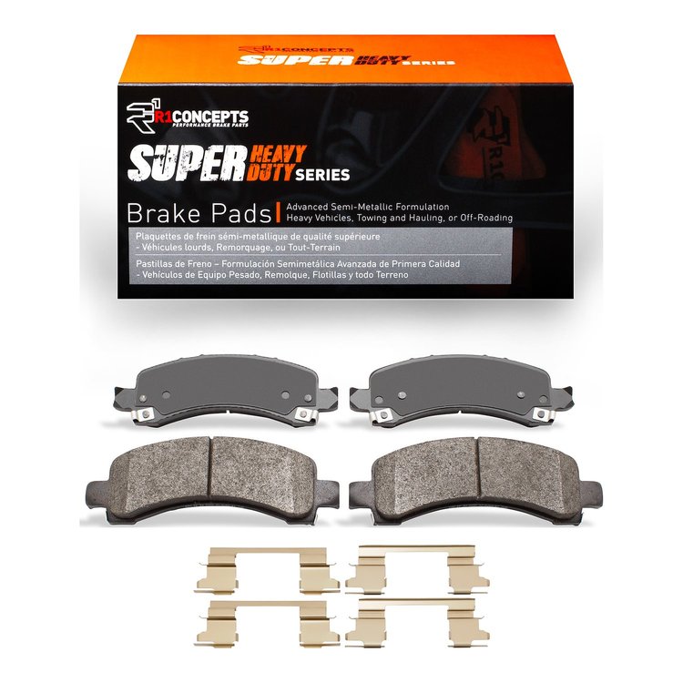 Super-Duty Brake Pads & Hardware Kit, 2002-2014 GM, Position: Rear