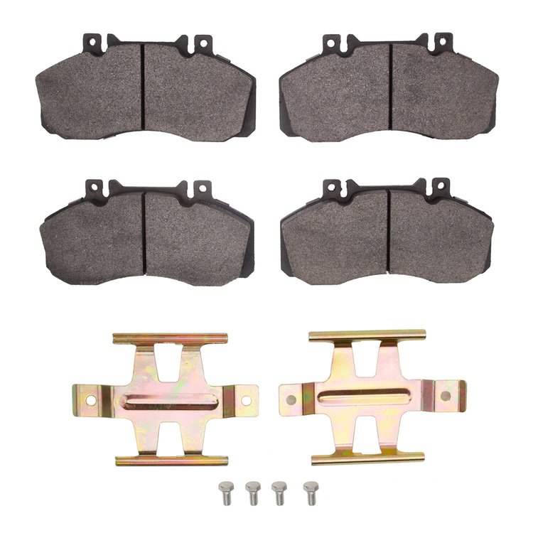 Super-Duty Brake Pads & Hardware Kit, 2005-2012 Fits Multiple Makes/Models, Position: Front & Rear