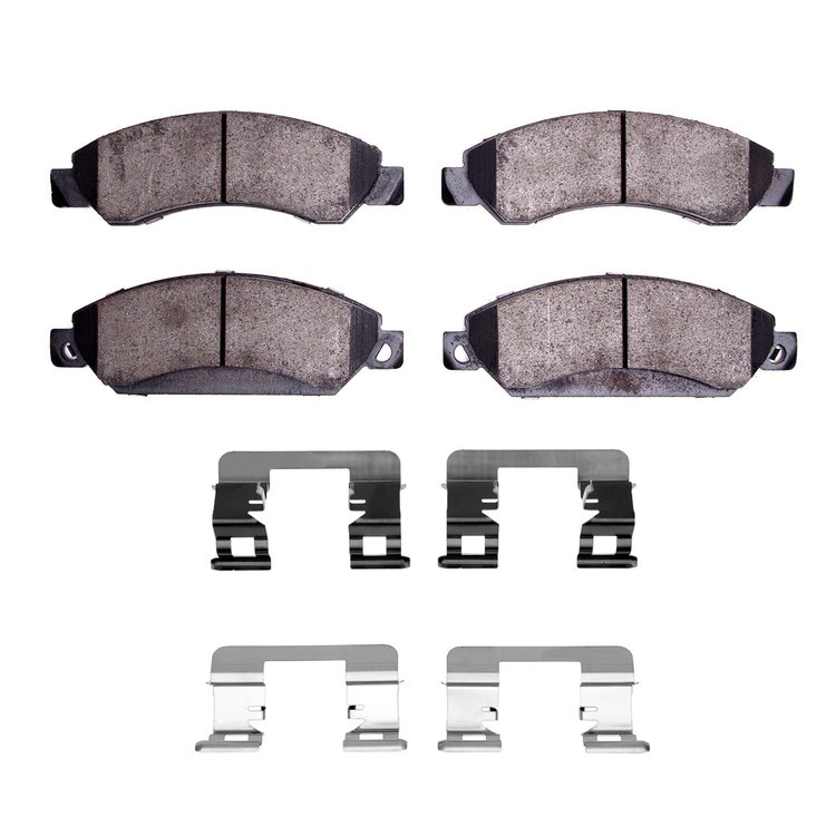 Super-Duty Brake Pads & Hardware Kit, 2005-2008 GM, Position: Front
