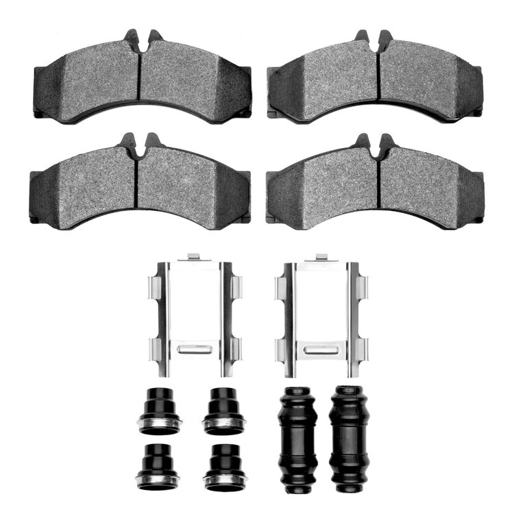 Super-Duty Brake Pads & Hardware Kit, 2002-2006 Fits Multiple Makes/Models, Position: Front & Rear