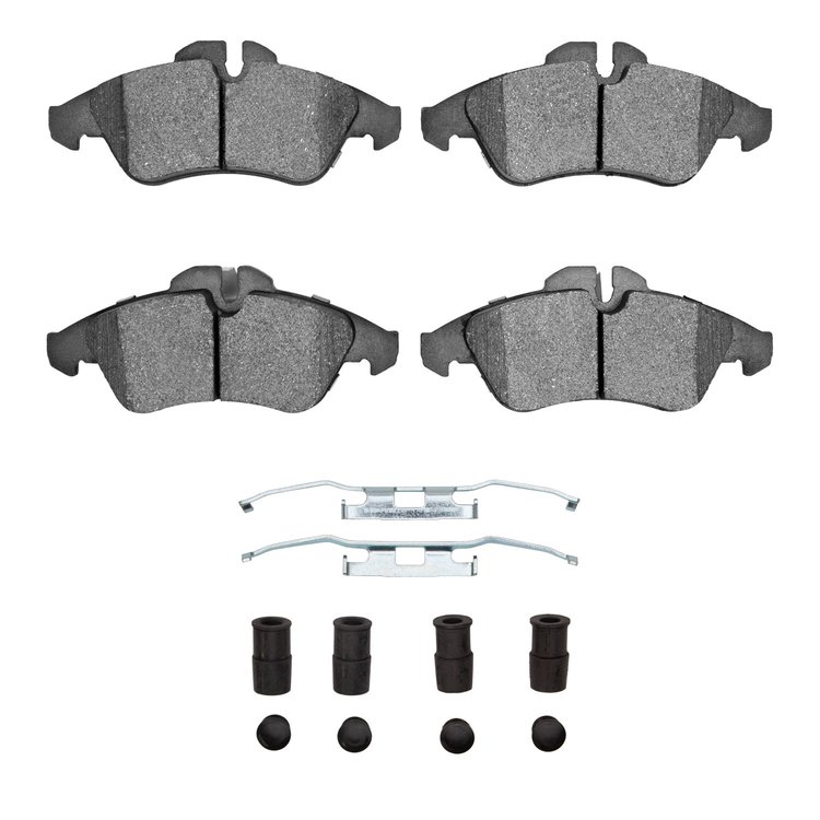 Super-Duty Brake Pads & Hardware Kit, 2002-2006 Fits Multiple Makes/Models, Position: Front
