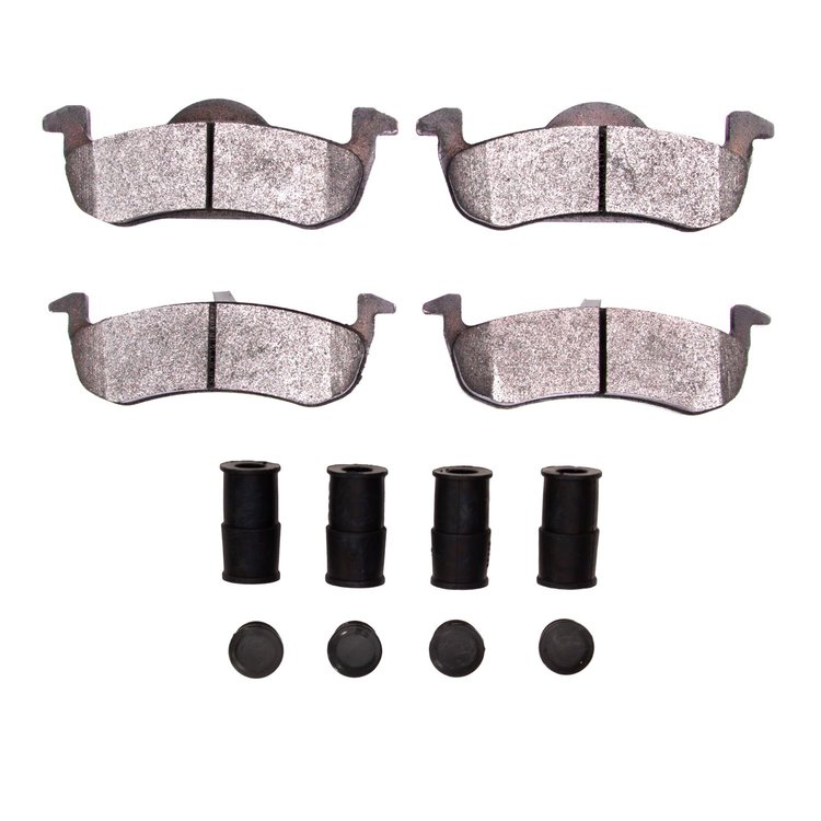 Super-Duty Brake Pads & Hardware Kit, 2007-2017 Ford/Lincoln/Mercury/Mazda, Position: Rear