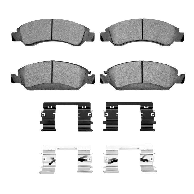 Super-Duty Brake Pads & Hardware Kit, 2005-2020 GM, Position: Front