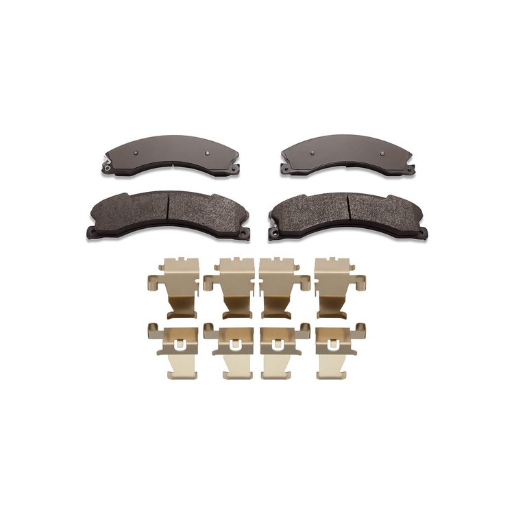 Super-Duty Brake Pads & Hardware Kit, Fits Select Fits Multiple Makes/Models, Position: Front & Rear