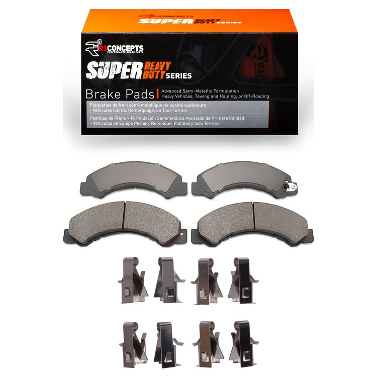 Super-Duty Brake Pads & Hardware Kit, 2012-2020 Hino, Position: Front & Rear