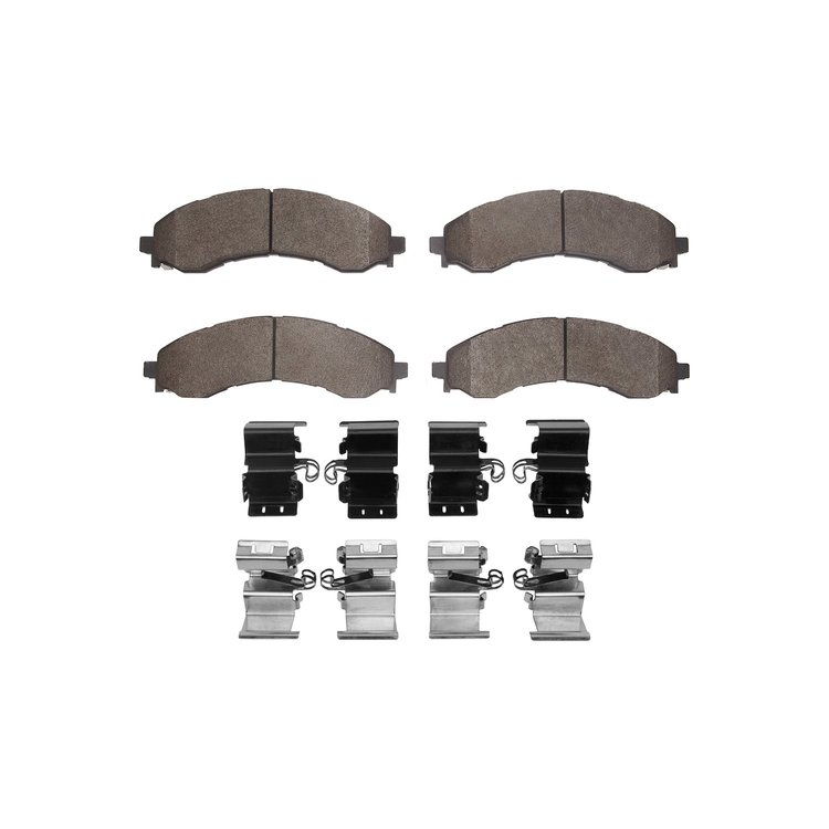 Super-Duty Brake Pads & Hardware Kit, Fits Select GM, Position: Front