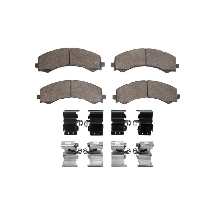 Super-Duty Brake Pads & Hardware Kit, Fits Select GM, Position: Rear