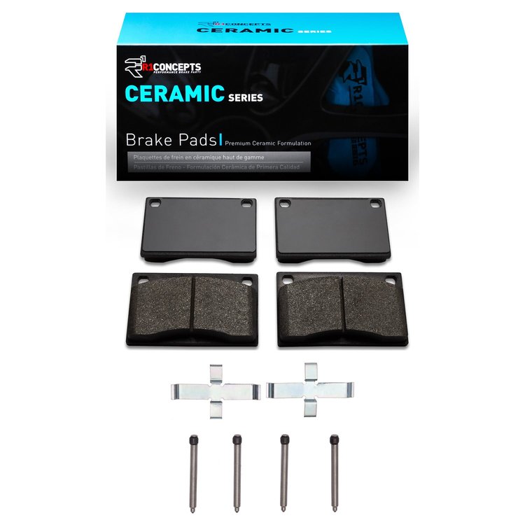 Ceramic Brake Pads & Hardware Kit, 1975-1984 Volvo, Position: Front