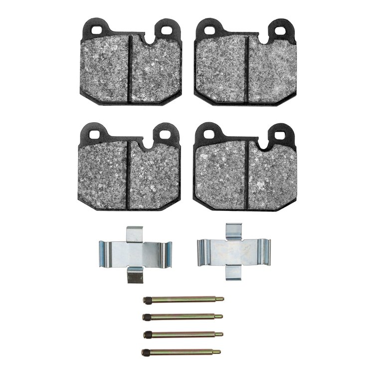 Ceramic Brake Pads & Hardware Kit, 1976-1977 BMW, Position: Front