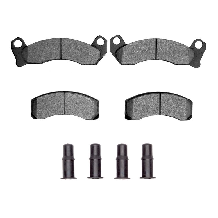 Ceramic Brake Pads & Hardware Kit, 1981-1994 Ford/Lincoln/Mercury/Mazda, Position: Front