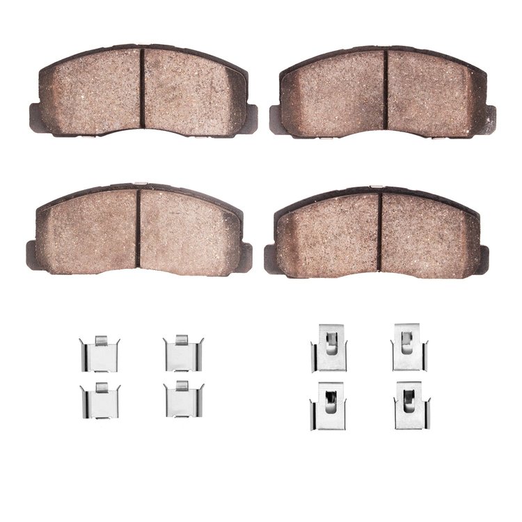 Ceramic Brake Pads & Hardware Kit, 1984-1991 Fits Multiple Makes/Models, Position: Front