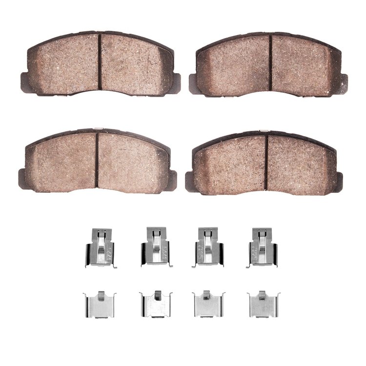 Ceramic Brake Pads & Hardware Kit, 1983-1986 Fits Multiple Makes/Models, Position: Front