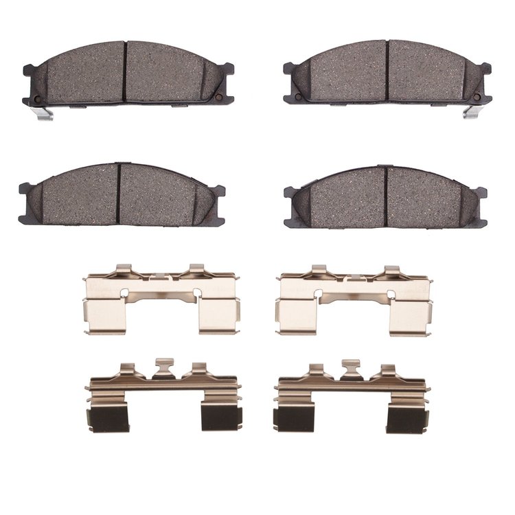 Ceramic Brake Pads & Hardware Kit, 1985-2015 Fits Multiple Makes/Models, Position: Front