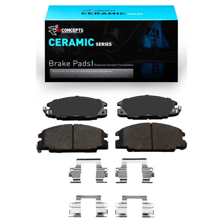 Ceramic Brake Pads & Hardware Kit, 1986-2006 Fits Multiple Makes/Models, Position: Front