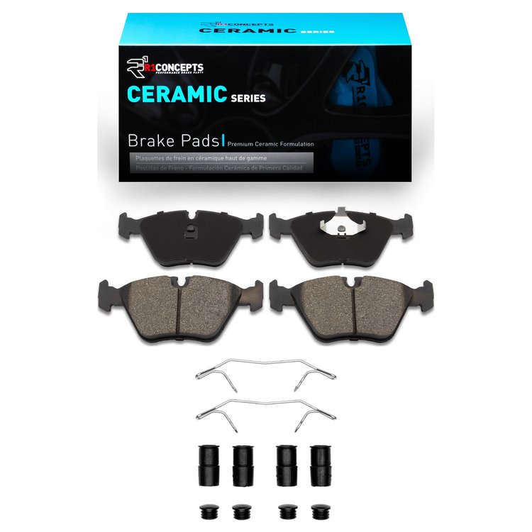 Ceramic Brake Pads & Hardware Kit, 1989-2006 Fits Multiple Makes/Models, Position: Front