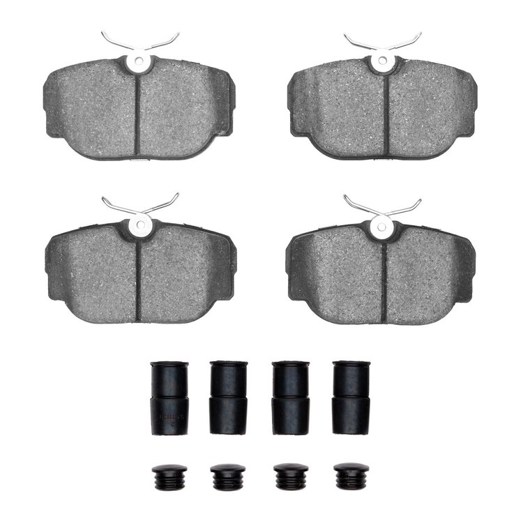 Ceramic Brake Pads & Hardware Kit, 1984-1991 BMW, Position: Front