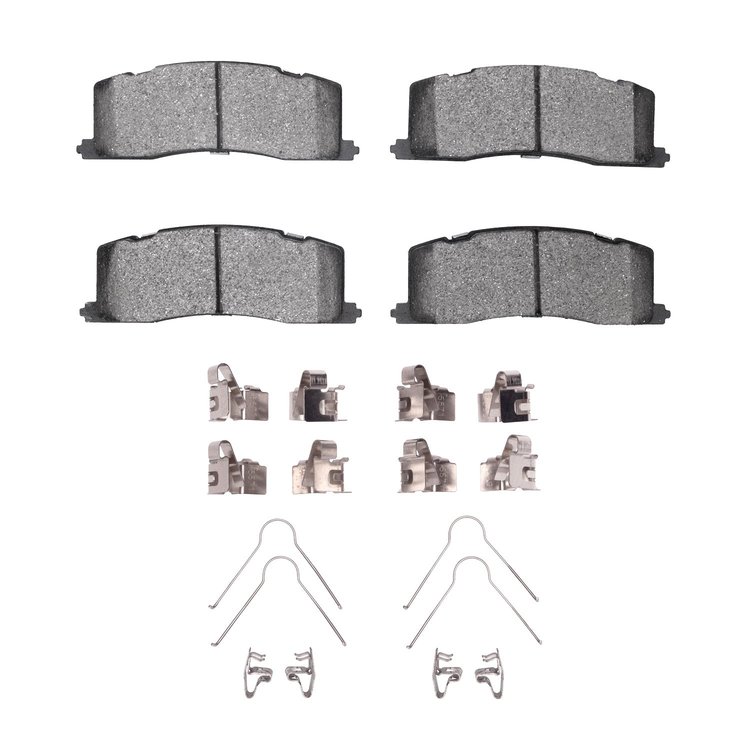 Ceramic Brake Pads & Hardware Kit, 1991-1997 Lexus/Toyota/Scion, Position: Rear