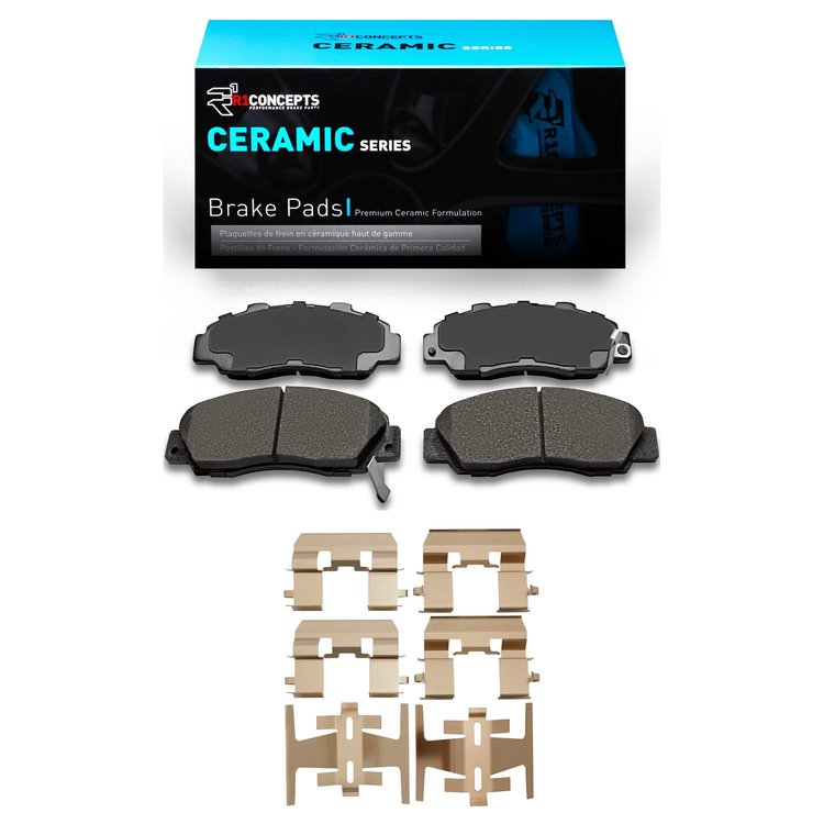 Ceramic Brake Pads & Hardware Kit, 1991-2002 Fits Multiple Makes/Models, Position: Front