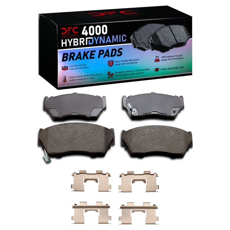 Ceramic Brake Pads & Hardware Kit, 1991-2017 Infiniti/Nissan, Position: Front