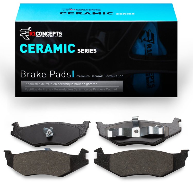 Ceramic Brake Pads, 1989-2010 Mopar, Position: Rear