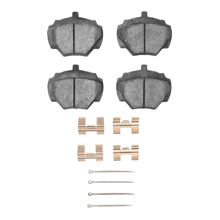 Ceramic Brake Pads & Hardware Kit, 1974-2016 Land Rover, Position: Rear